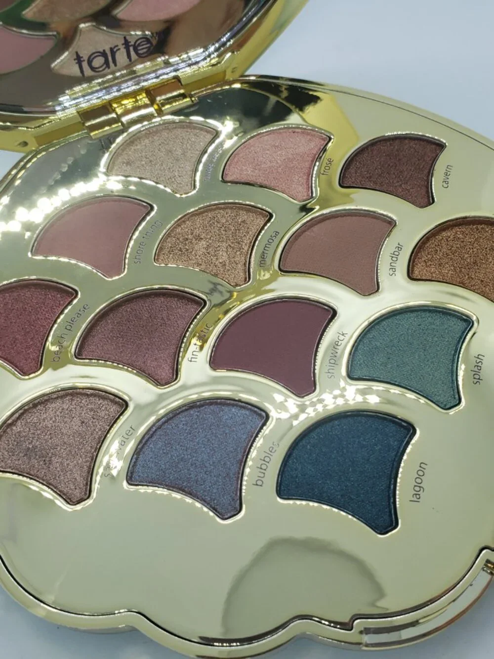 Tarte Be a Mermaid & Make Waves Eyeshadow Palette Matte Metallic Limited Edition